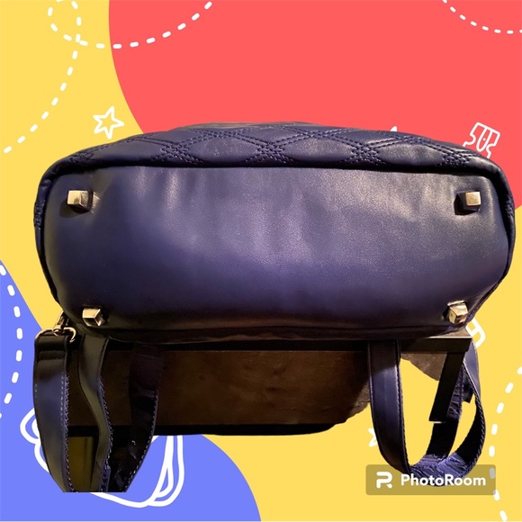 DKNY NWOT Blue Leather backpack - Picture 4 of 6